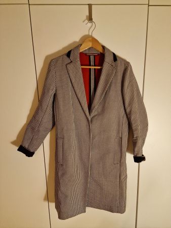 Comptoir des Cotonniers Mantel Hahnentritt schwarz/weiss