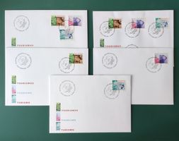 Dauermarken Tourismus lll / 5 div. FDC