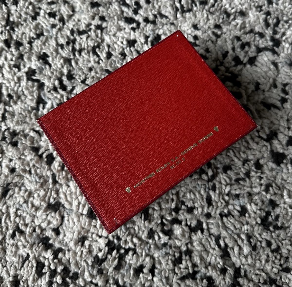 Rolex Scatole porta orologi: Rolex red box vintage with embroidery – Usato da Genève venduto da LionKing- 3