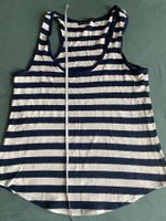 Tank-Top, gestreift blau-weiss-gold, Gr. L