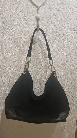 Sac a main en Daim/cuir noir