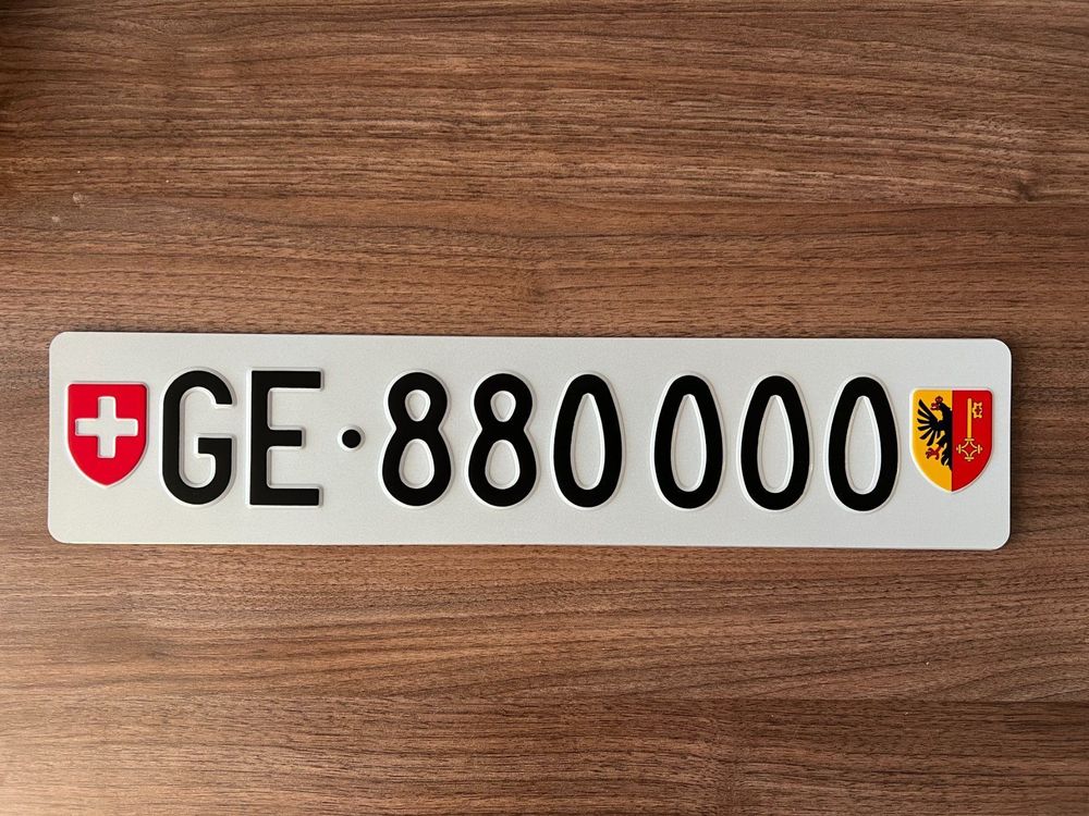 Plaques d'immatriculation GEnève Acheter sur Ricardo