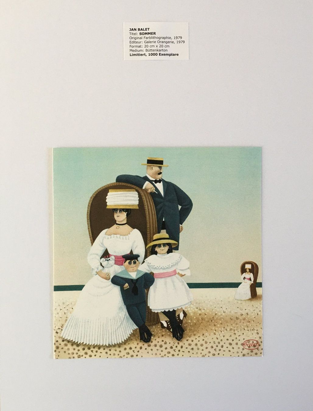 Grafiken & Lithographien: Jan Balet        "Sommer“    Farblithographie – Gebraucht aus Nennigkofen von Sommersonnen 1