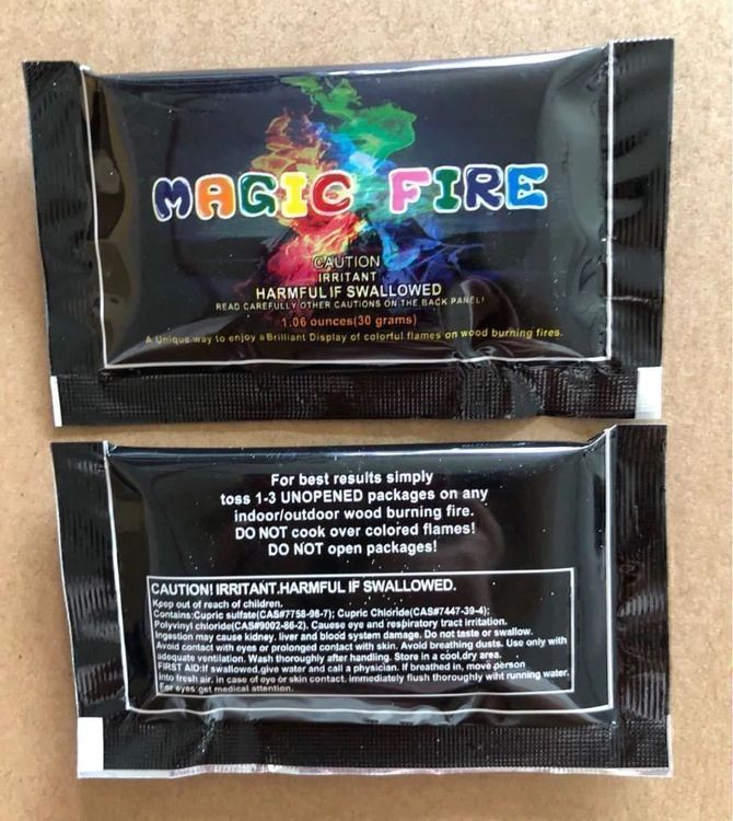 Colorful Magisches Flammenpulver - Farbwechsel Feuerfarbe Für Kamin & Lagerfeuer