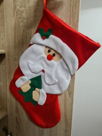 Weihnachts Filz Kamin Hänge Tasche, ca. 40x24/27 cm