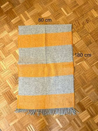 Tidstrand 100% Wolle Schal grau meliert Damen Herren Unisex
