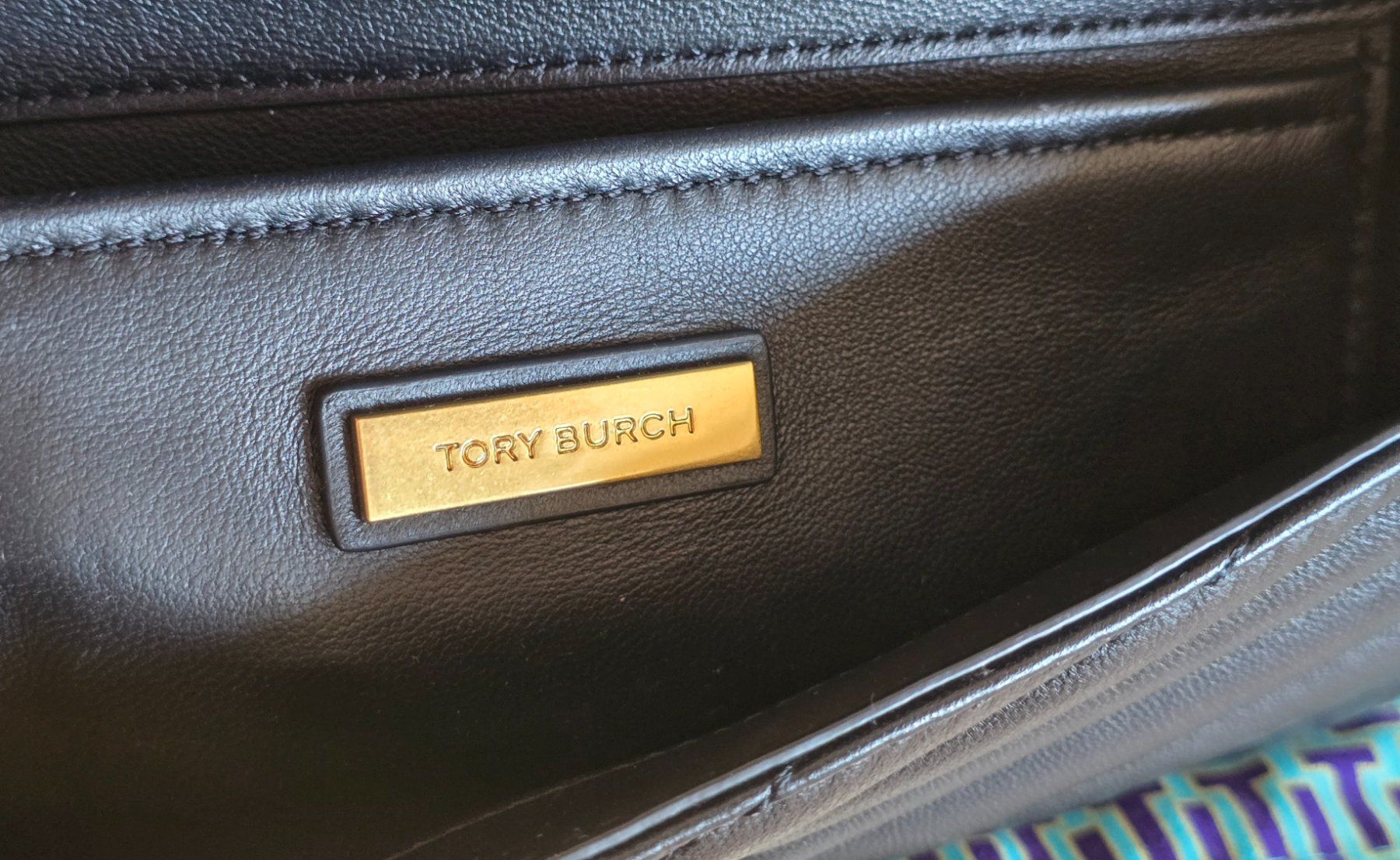 Tory Burch Borse da donna: Tory Burch Kira Chevron Handtasche schwarz – Usato da Uster venduto da proshka74 6