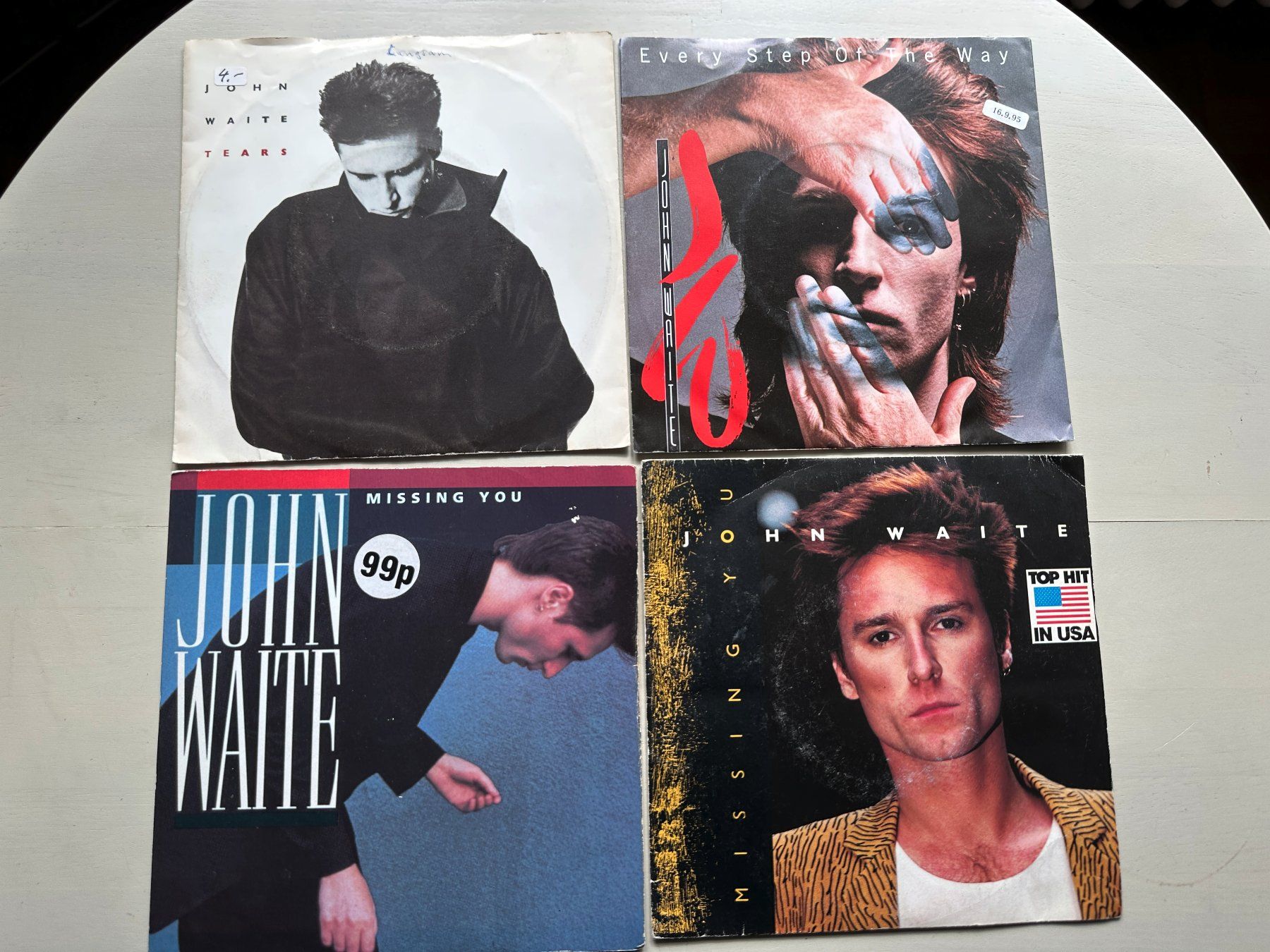 Vinyles: JOHN WAITE BABYS MISSING YOU tolle Single Sammlung 7" 80's – D'occasion à Basel par Partridge
