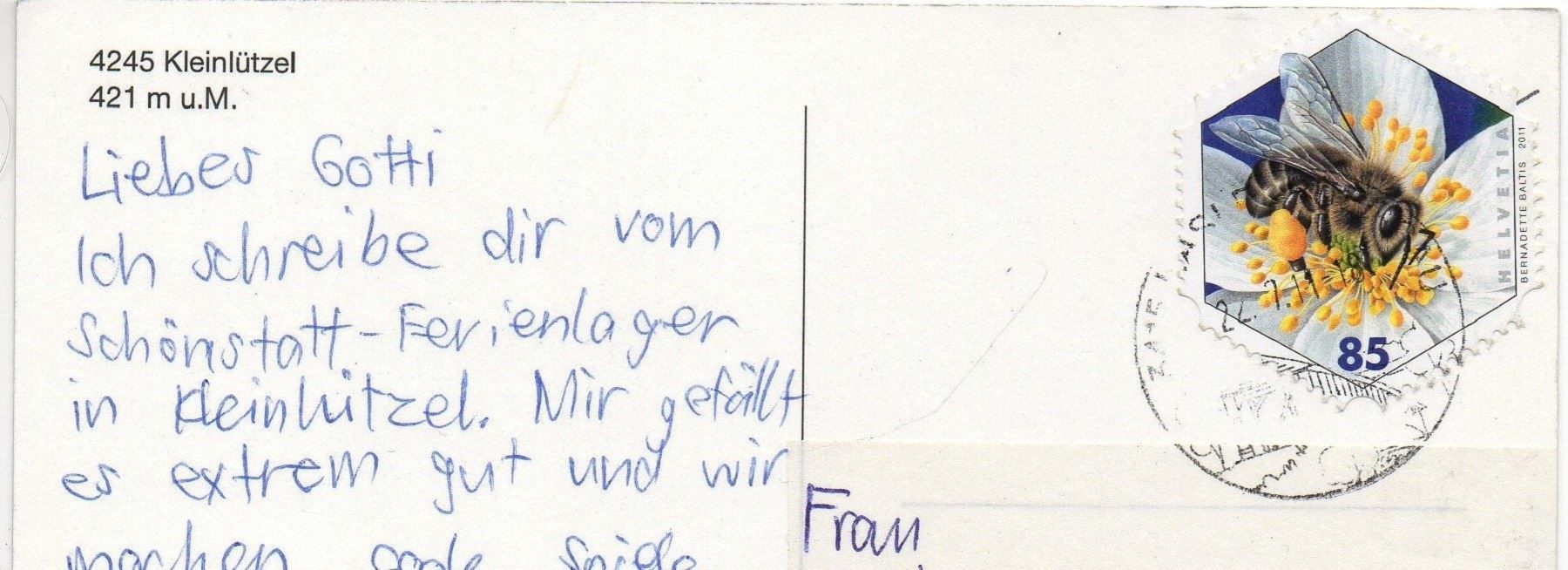 Cartoline postali: KLEINLÜTZEL Flugaufnahme – Usato da Jona venduto da philajona 1
