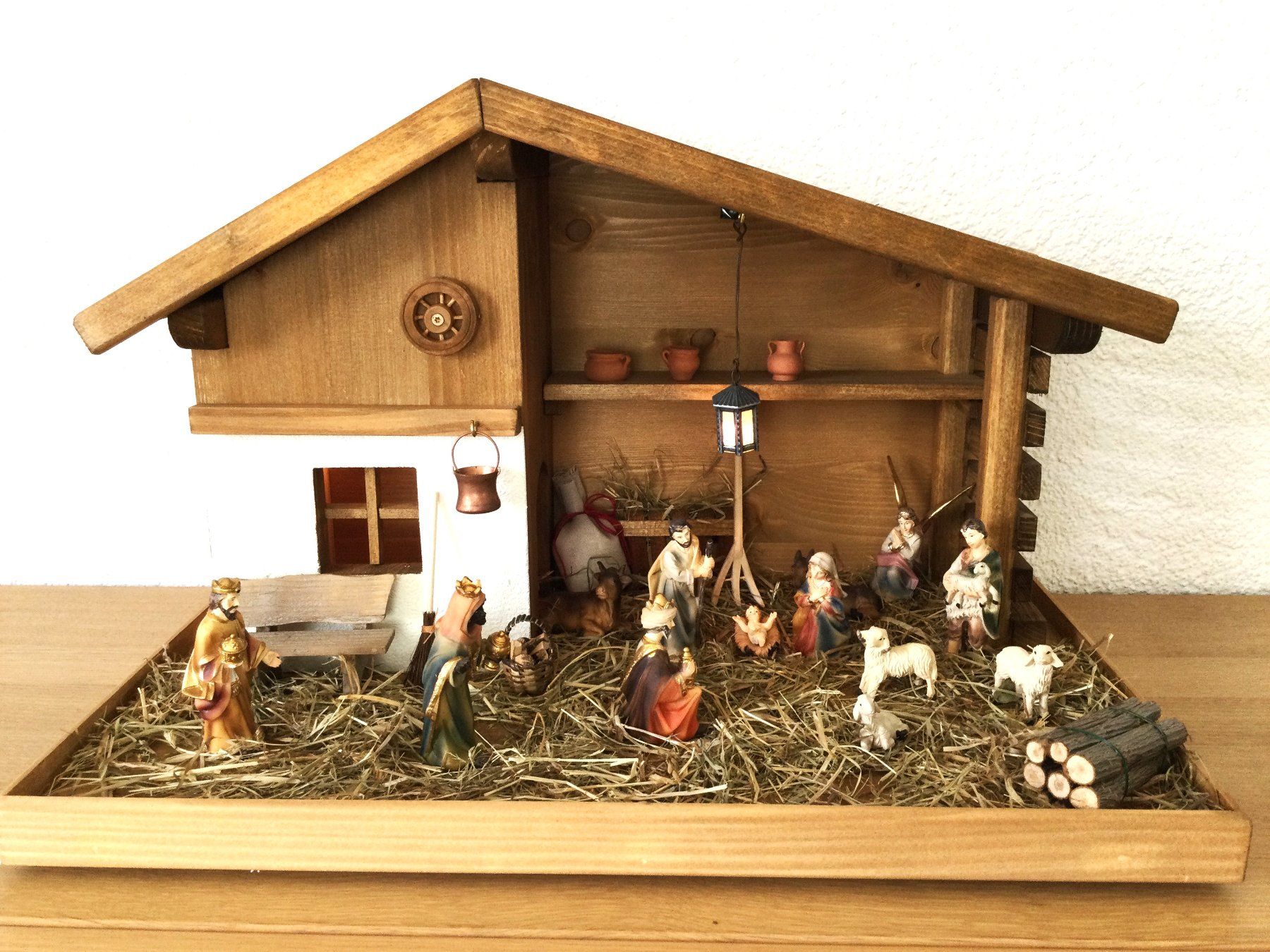 Articoli in legno: Weihnachtskrippe C handgefertigt neu 60% Rabatt – Nuovo (secondo la descrizione) da Aarwangen venduto da hescho54