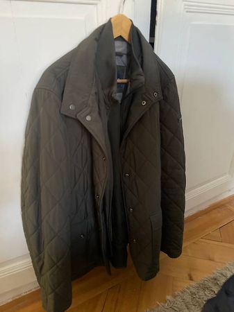 Hackett London Steppjacke Herren, L, olivgrün