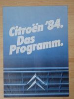 Citroen '84 2CV, BX... CX - Prospekt Deutschland 8/84 - K036