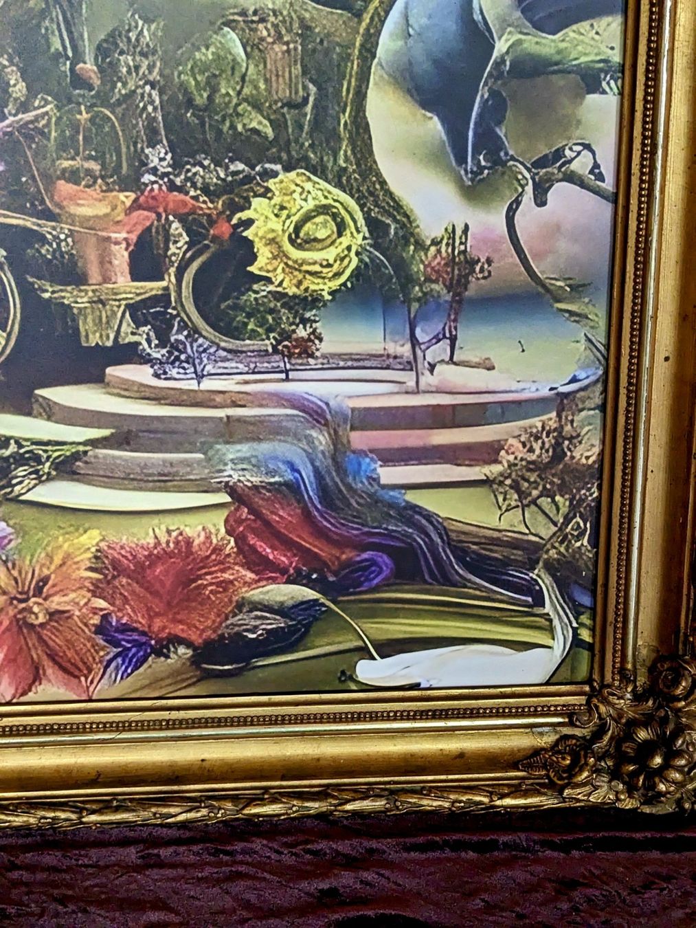 Cornici: Antiker barocker Rahmen mit einzigartigen Kunstwerk, limitie – Usato da Gross Drewitz venduto da Kronleuchter-online 6