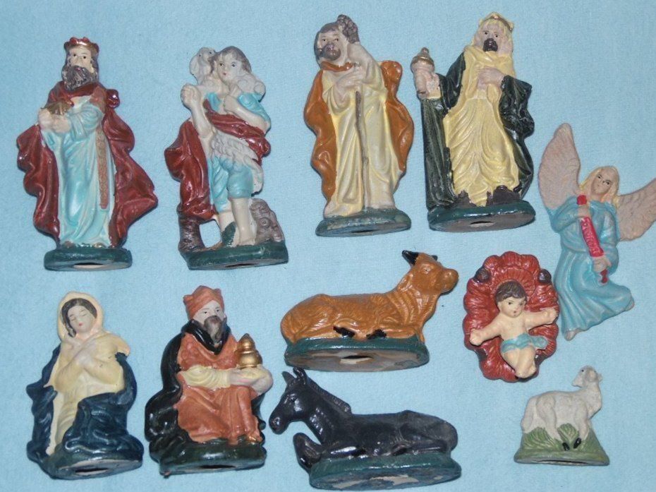 LOT DE 15 SANTONS POUR CRECHE DE NOEL Acheter sur Ricardo