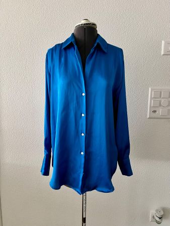 💙 Schicke ZARA Bluse Gr. S mit Hemdkragen wie neu