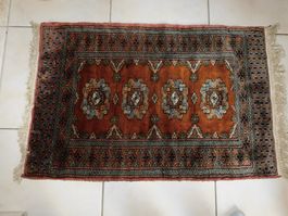 Teppich hangeknüpfter Pakistan Teppich 105 x 65 cm