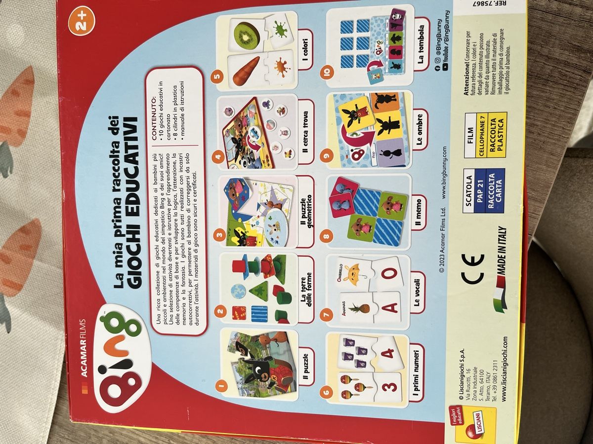 Spiele: Bing Giochi Educativi Lisciani 2+ completo ottimo stato – Gebraucht aus Paradiso von CelineShop 1