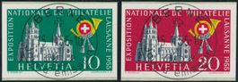 1955 - Lausanne - Blockauschnitte - ET Voll - französisch·fr