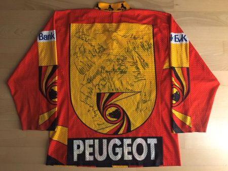 ORIGINAL SC BERN TRIKOT 1992/93 SCB BLACKY SIGNIERT SMALL