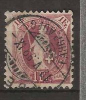 CH071d - Helvetia debout 71d  vollstempel