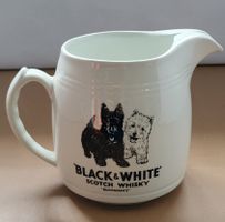 Vintage Karaffe Black & White Weiss