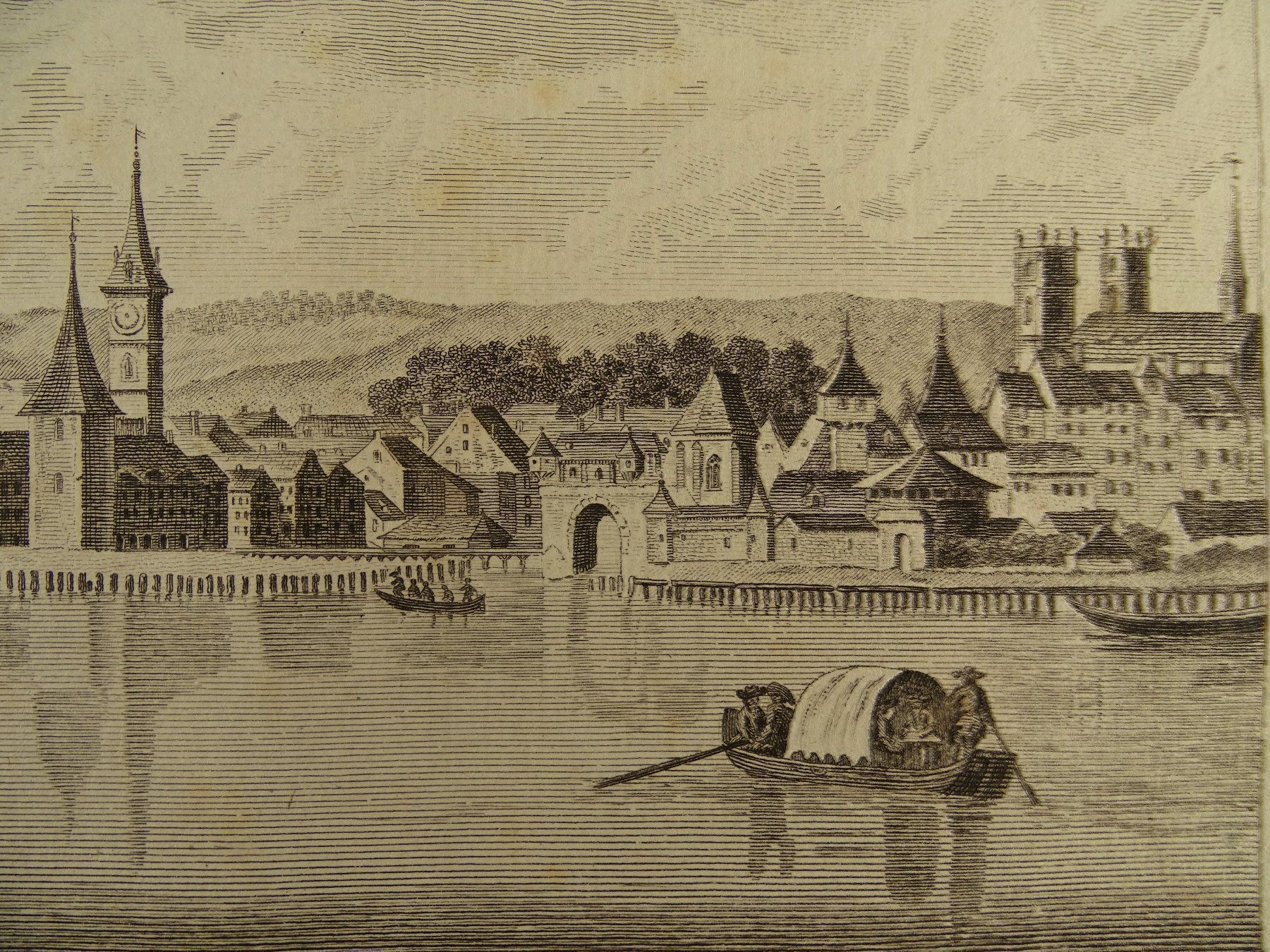 Incisioni: ZÜRICH, KUPFERSTICH 1798 – Usato da Grüningen venduto da Kartensammler 3