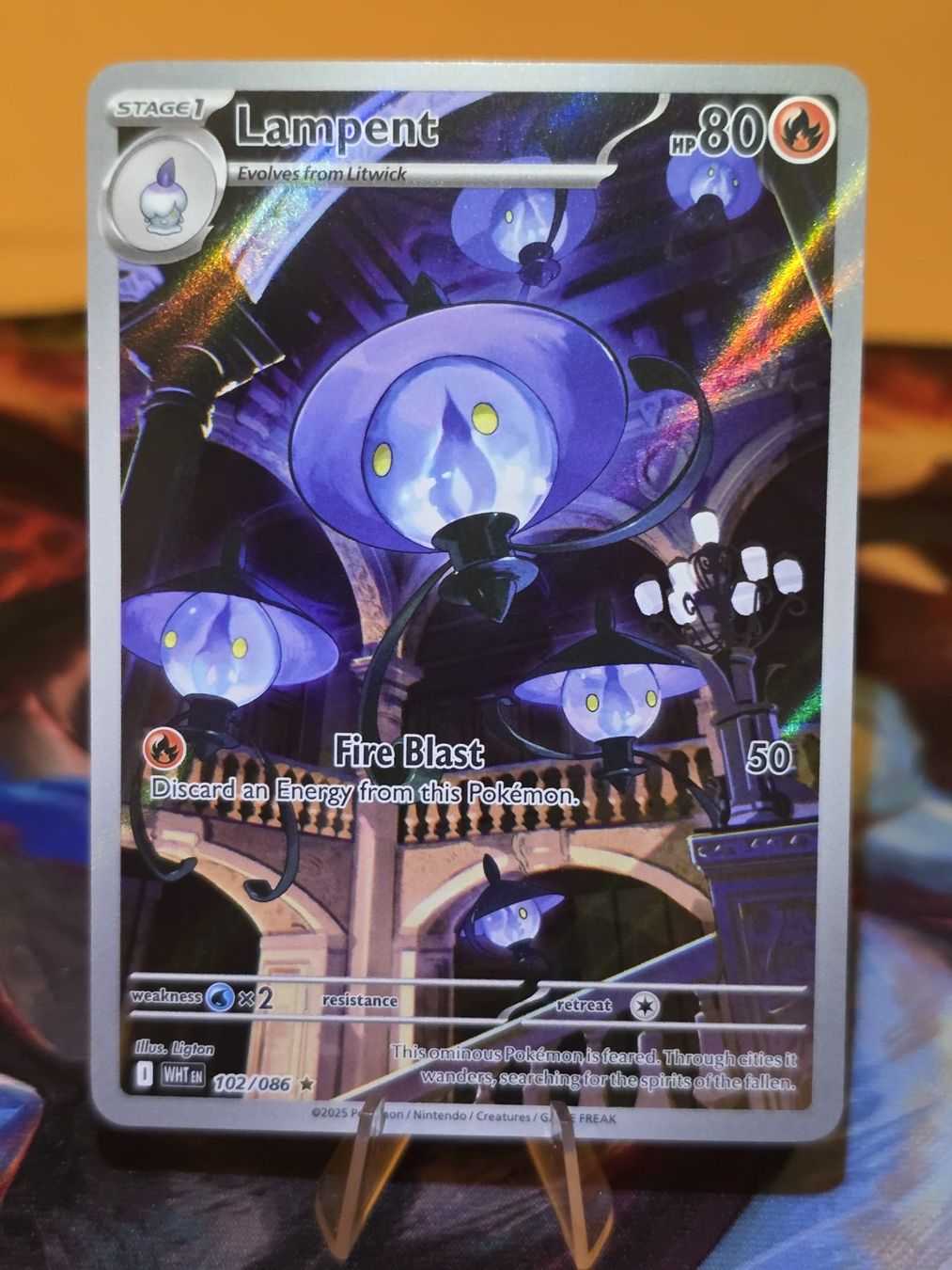 Pokémon Sammelbilder & Trading cards: Lampent (WHT 102) – Gebraucht aus Lenzburg von AkuyakuTCG