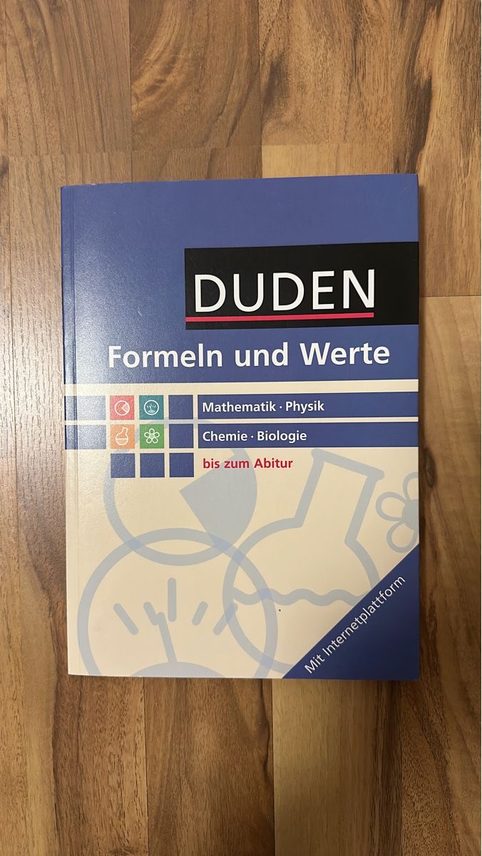 Bücher: Duden: Formulas and Values (Math, Physics, Chem) – Gebraucht aus Baden von viv_99