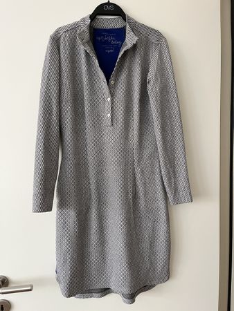 Etuikleid mit Schwarz-Weiß-Muster Gr.S