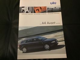 Audi A4 Avant 2001/2002 Original Zubehör Faltprospekt 2001