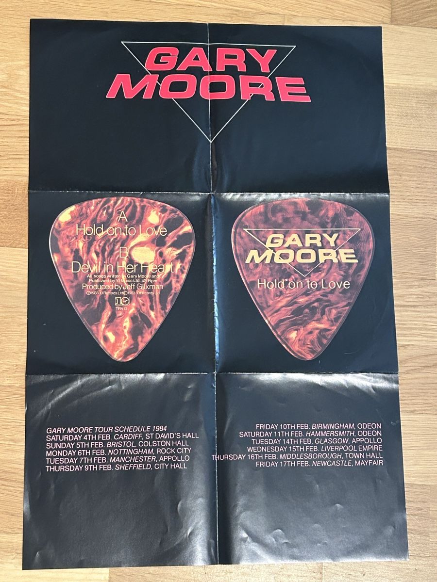 Schallplatten: Gary Moore. 1983. mit Poster. Hold on to Love – Gebraucht aus Faulensee von Mizuno06 3