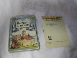 ALTES QUARTETT   BURGEN IN DER DDR LEHRQUARTETT  VOLLSTÄNDIG