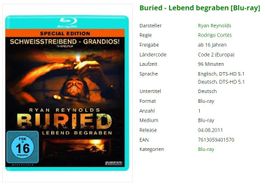 Buried - Lebend begraben (Bluray)