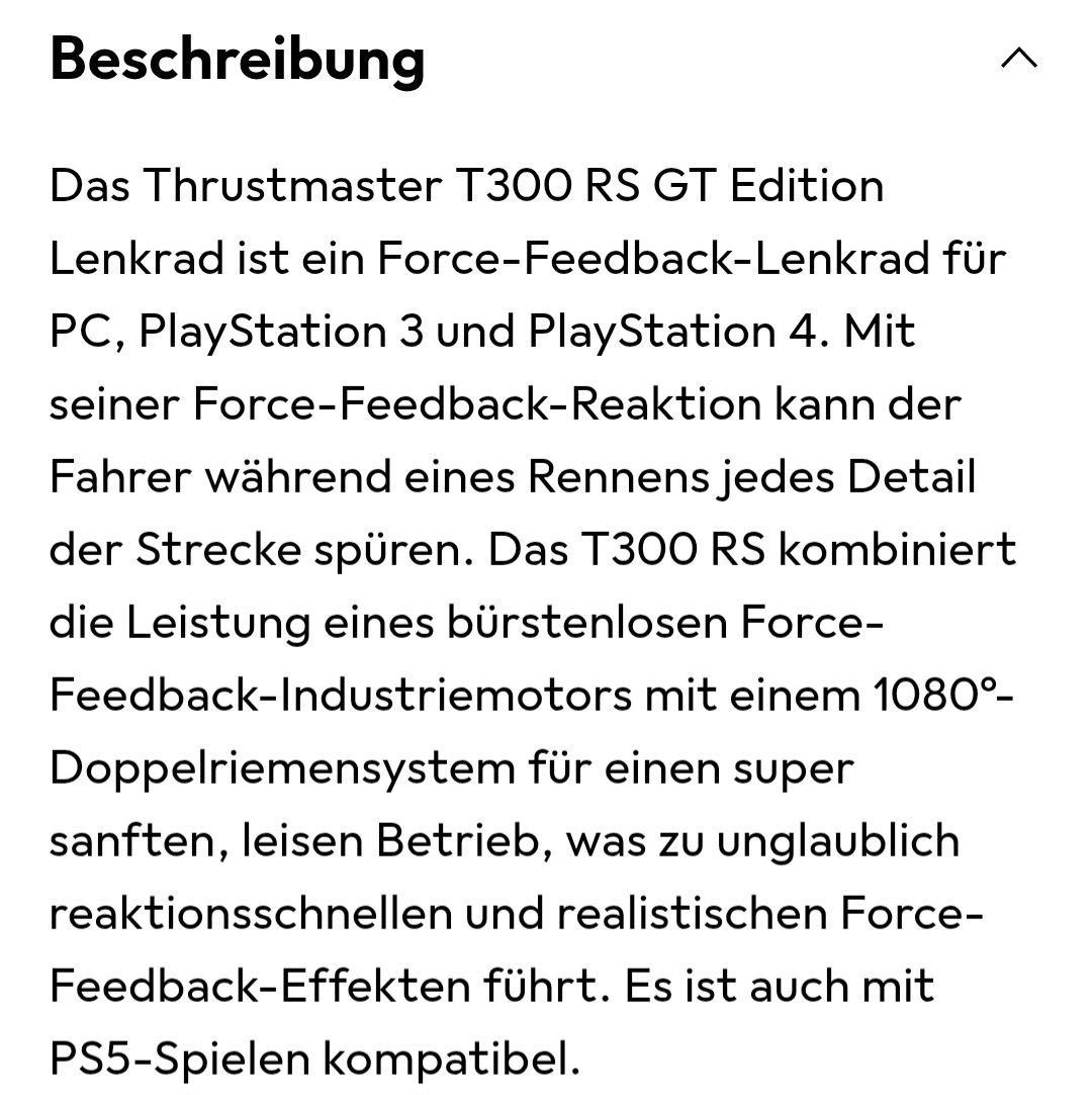 Thrustmaster Controller: Lenkrad Thrustmaster T300 RS GT mit Pedalen – Usato da Heimberg venduto da Blitzli3 2