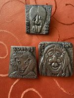 3 Fasnachtsplaketten Zuri 1973 1976 1979 gebraucht