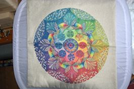 Kissenbezug Mandala Regenbogen