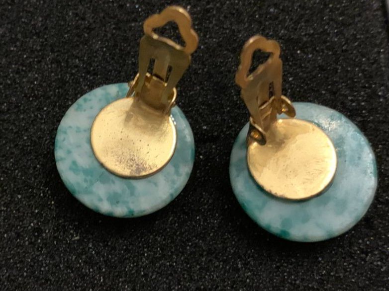 Ohrringe & -stecker: Ohrclips Jade, Grün, 20mm – Neu (gemäss Beschreibung) aus Worb von farben20zauber 1