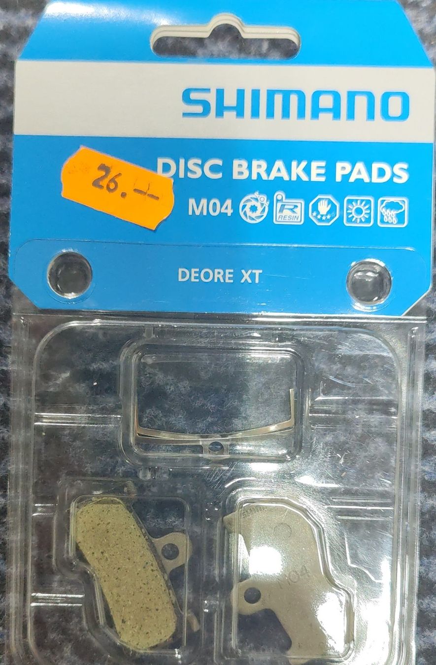 Shimano Ersatzteile: Shimano Deore XT M04 Scheibenbremsbelaege, Neu & Original! – Neu und originalverpackt aus Neuendorf von Dertovo