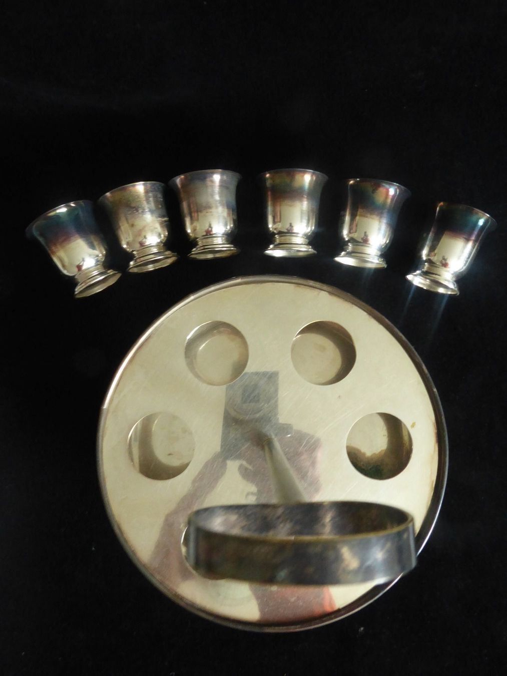 Set di piatti: SIMAR  Silverplated:  6 Becher mit – Difettoso da Zürich venduto da Chaeffeler 3