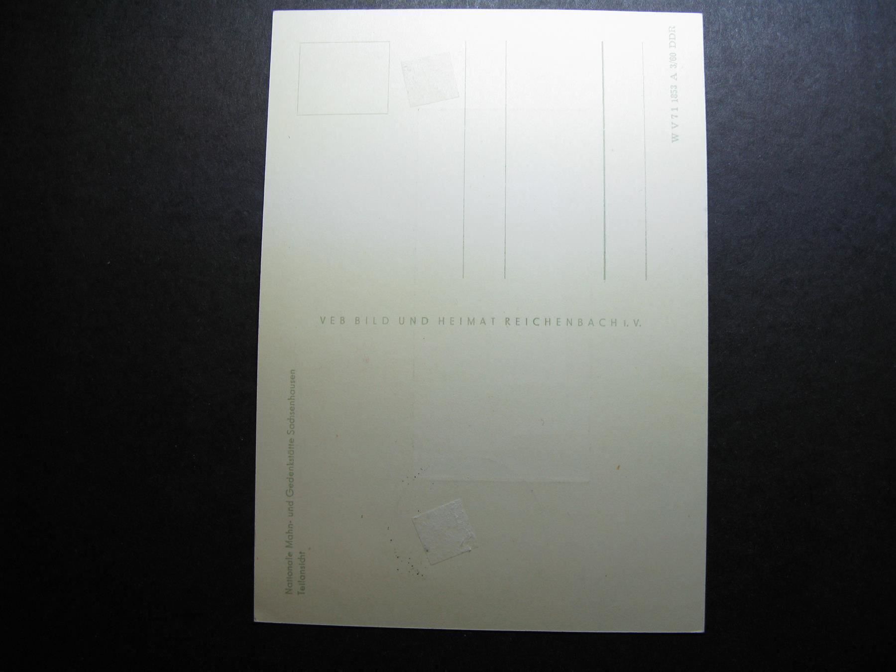 Alle Briefmarken: DDR 1960  Postkarte Sachsenhausen FDC – Gebraucht aus Wil SG von fva01 1