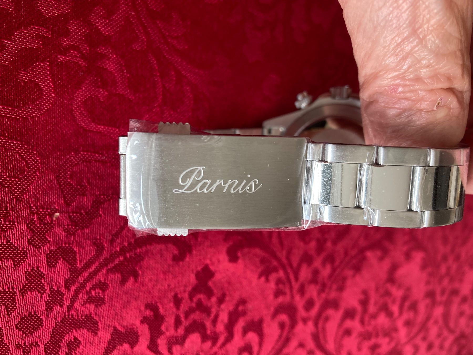 Parnis Uhren: Chronograph "super eisblau" von Parnis, 39mm, Quartz, neu ! – Neu (gemäss Beschreibung) aus Chur von Spuntz1 5