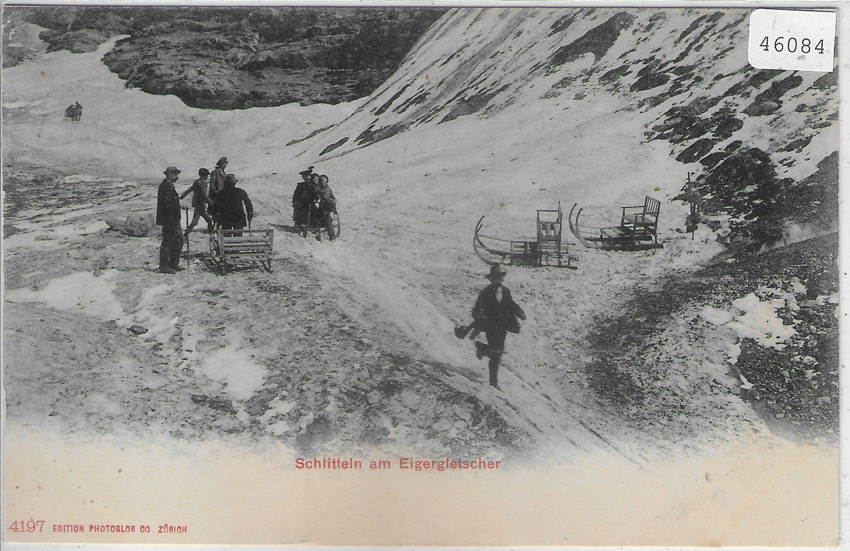 Cartoline postali: Schlitteln am Eigergletscher – Usato da Ettingen venduto da Kartenplanet