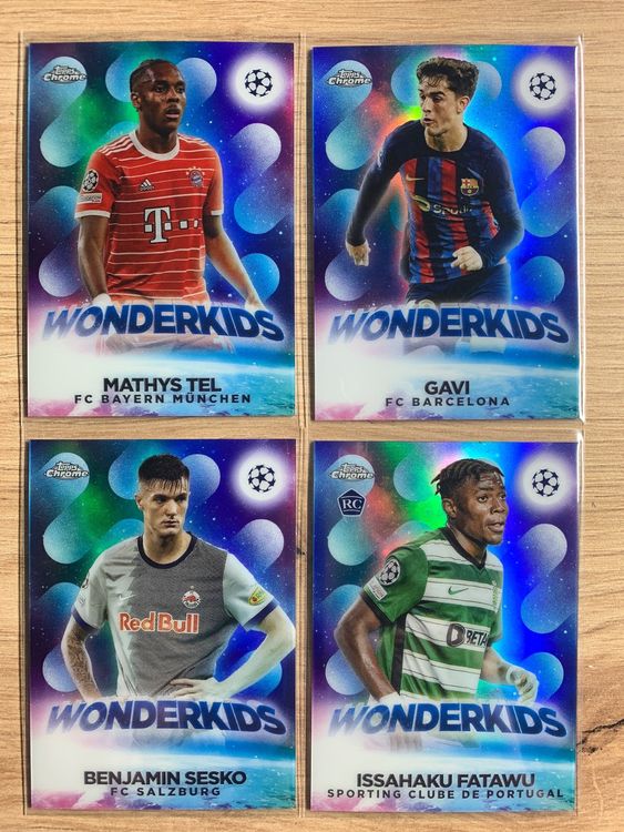 Soccer Wonderkids Lot 4 Cards Topps Chrome 🔥 | Kaufen auf Ricardo