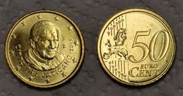 Vatikan Euro 50 Cent Münze