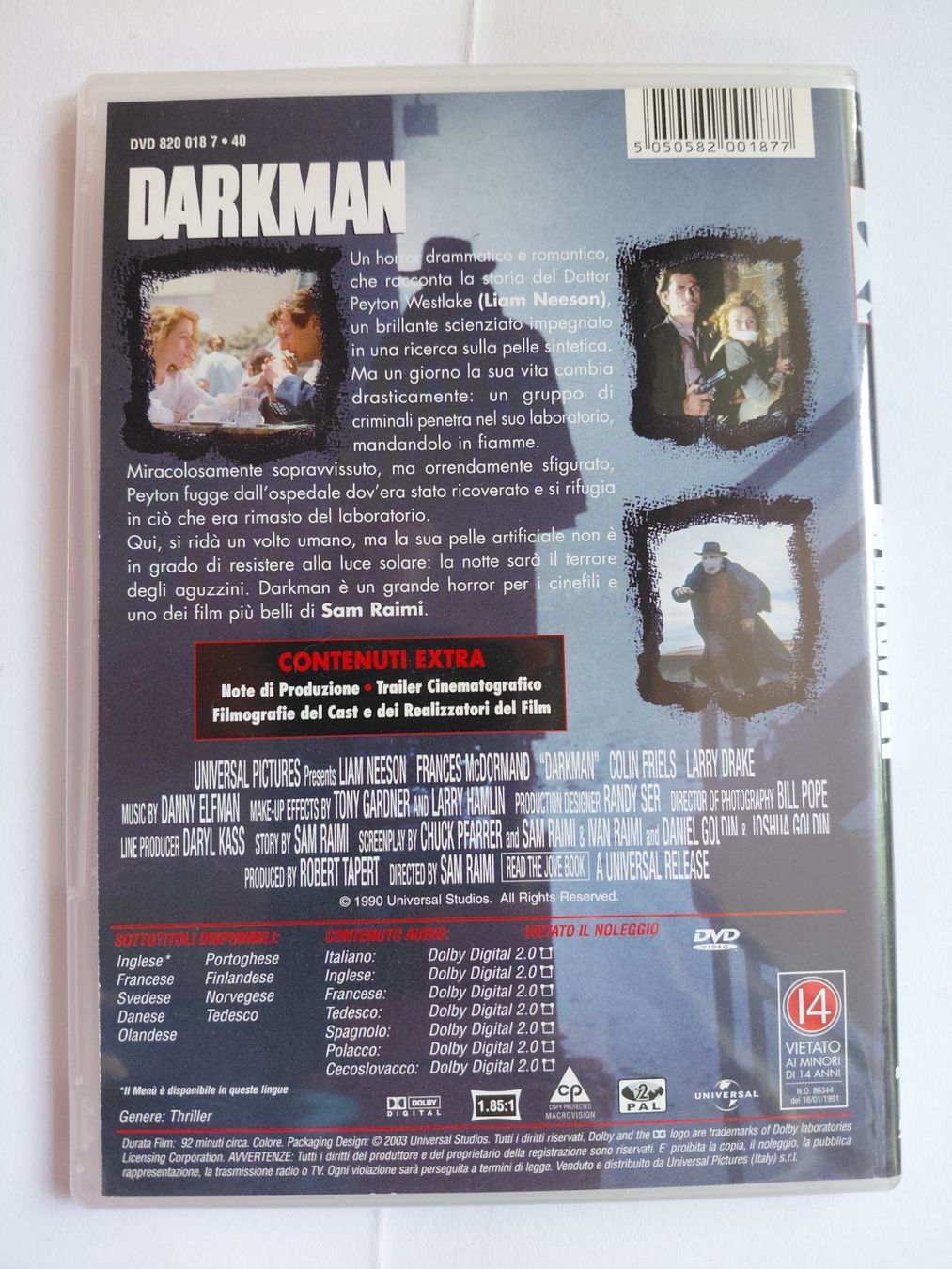 Alle DVDs: Darkman – Gebraucht aus Denges von Hellboy10 1