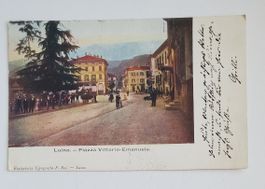 Alte Ansichtskarte Luino Piazza Vittorio Emanuele