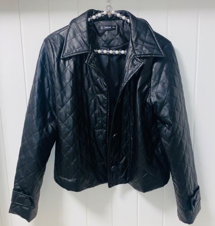 # WOMAN - Kunstleder Jacke Gr. M #
