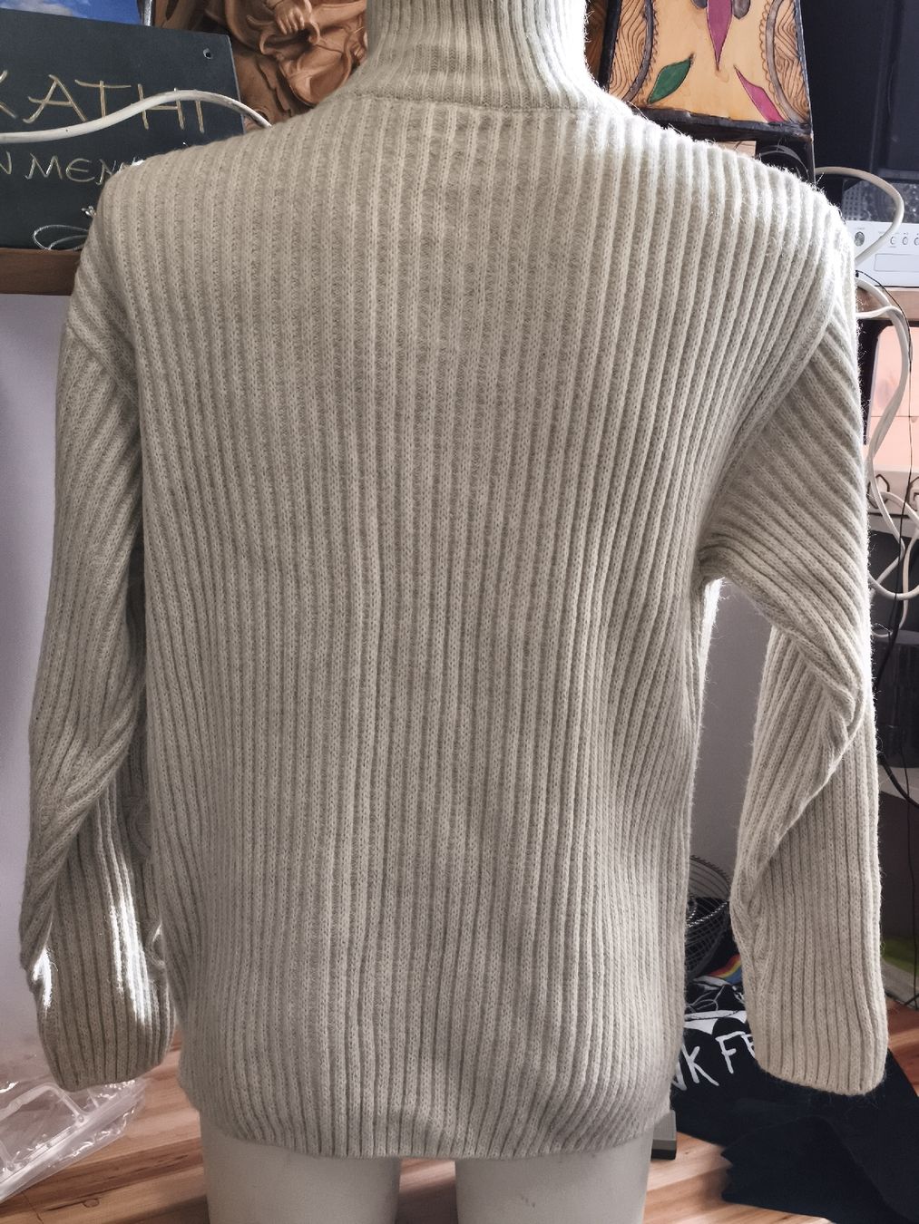 Maglioni & Felpe: Herren Pullover Devir Reissverschluss beige Grösse M(A69) – Usato da Künten venduto da Schnaepplihuus 1