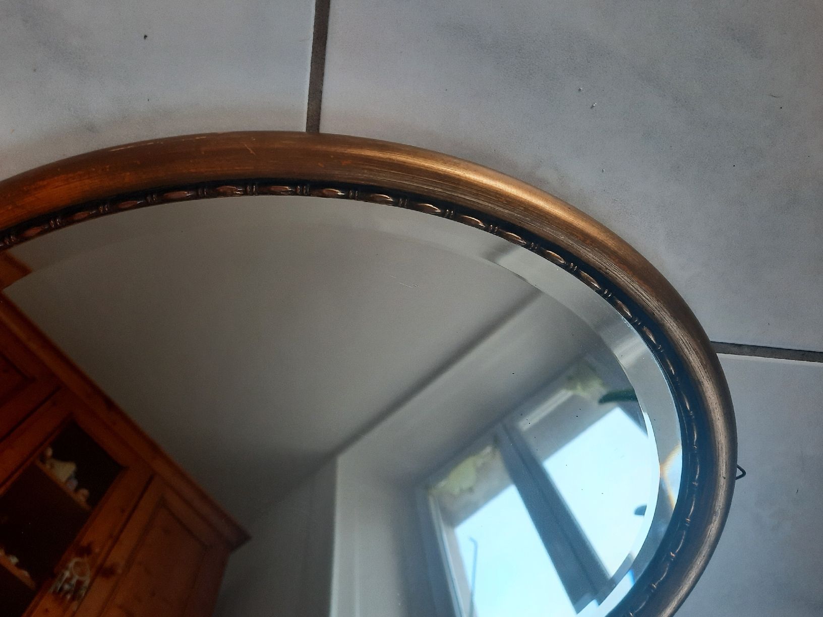 Specchi: Ancien MIROIR OVALE, BISAUTÉ – Usato da Le Locle venduto da marylise01 1