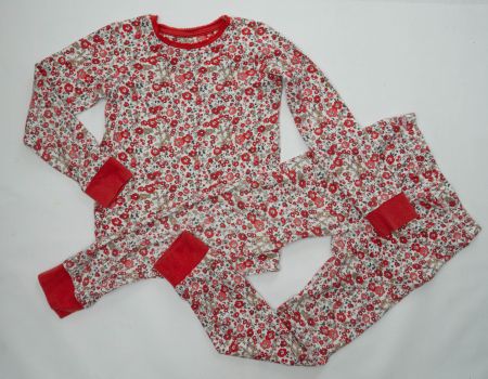 Next Pyjama mit Blumen - Gr.122/128